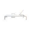 Picture of Sunlounger, borea, aluminium, white, 195x78x33cm