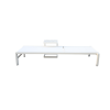 Picture of Sunlounger, borea, aluminium white, ice, 195x78x33cm