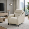 Picture of Armchair, zain, recliner, leather, light grey, 79x97x98cm 