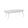 Picture of Coffee table, bambi, aluminium frame, ivory beige, 130x70x42cm