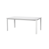 Picture of Dining table, aspen, stone top, aluminium frame, ivory beige, 180x90x75cm 