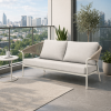 Picture of Sofa 2 seater, celine, ivory frame, cushion beige, natural rope, 180x81x82cm