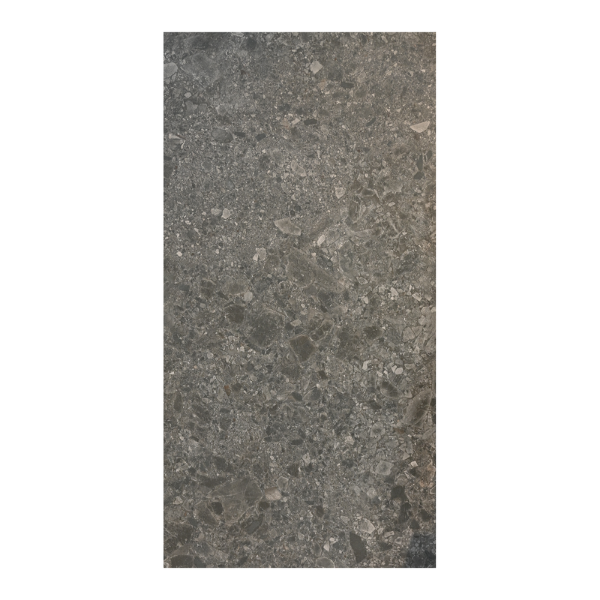 Picture of Floor tile hannover black, stone effect, matt, 60x120