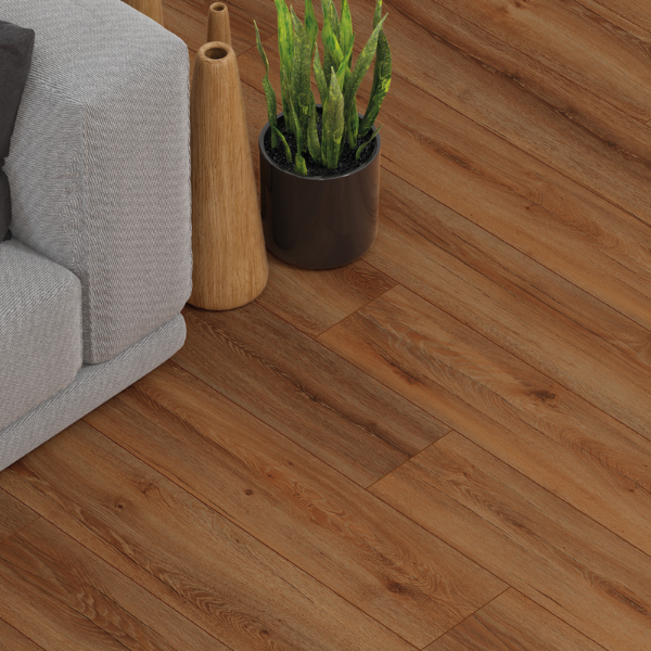 Picture of Laminate, prestij mese, oak medium brown, 1380x190x12mm serenza ac5 uc32
