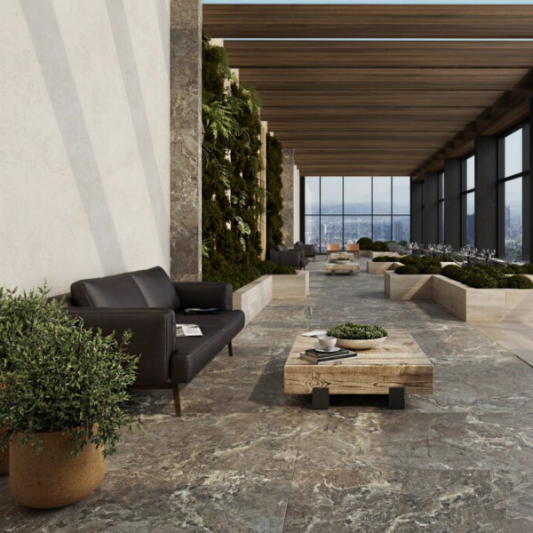 Picture of Floor tile onyx&more, stone effect, grip, 6mm 120x240