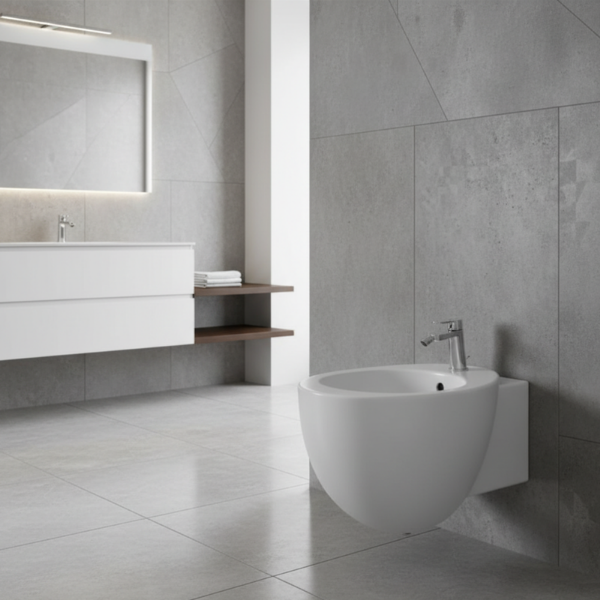 Picture of Le giare bidet, ceramic, wall hung, white, glossy, 37x53 cm