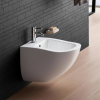 Picture of Fluid bidet, ceramic, wall hung, white, glossy, 37x53cm