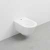 Picture of Smile bidet, ceramic, wall hung, white, glossy, 35x53 cm