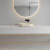 Picture of Shui comfort rectangular basin, ceramic, countertop, linen matte, 60x40 cm