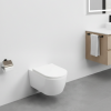 Picture of Smile wc, ceramic, wall hung, talco, matte, 35x53 cm