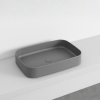 Picture of Shui comfort rectangular basin, ceramic, countertop, concrete, matte, 60x40 cm