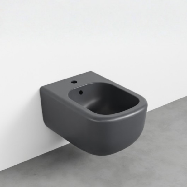 Picture of Era bidet, ceramic, wall hung, lavagna, matte, 37x53 cm