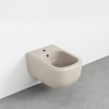 Picture of Era bidet, ceramic, wall hung, avena, matte, 37x53 cm