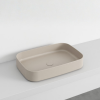Picture of Shui comfort rectangular basin, ceramic, countertop, avena, matte, 60x40 cm