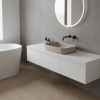 Picture of Shui comfort rectangular basin, ceramic, countertop, avena, matte, 60x40 cm