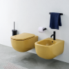 Picture of Era bidet, ceramic, wall hung, anemone, glossy, 37x53 cm