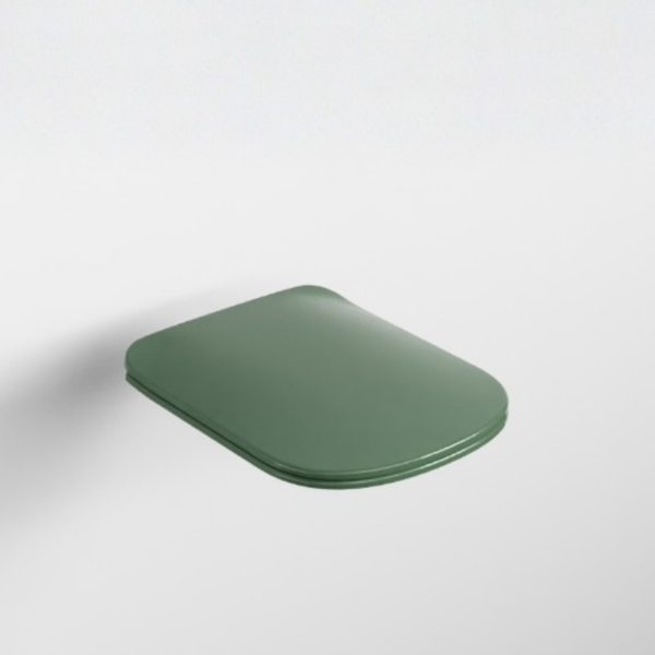 Picture of Era seat cover, soft close, seaweed, glossy, 37x53 cm