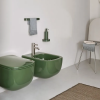Picture of Era bidet, ceramic, wall hung, seaweed, glossy, 37x53 cm