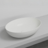 Picture of Eco oval basin, ceramic, countertop, talco, matte, 62x45 cm