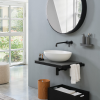 Picture of Eco oval basin, ceramic, countertop, talco, matte, 62x45 cm