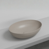 Picture of Eco oval basin, ceramic, countertop, avena, matte, 62x45 cm