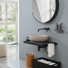 Picture of Eco oval basin, ceramic, countertop, avena, matte, 62x45 cm