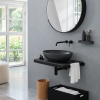 Picture of Bacinella oval basin, ceramic, countertop, lavagna, matte, 62x45 cm