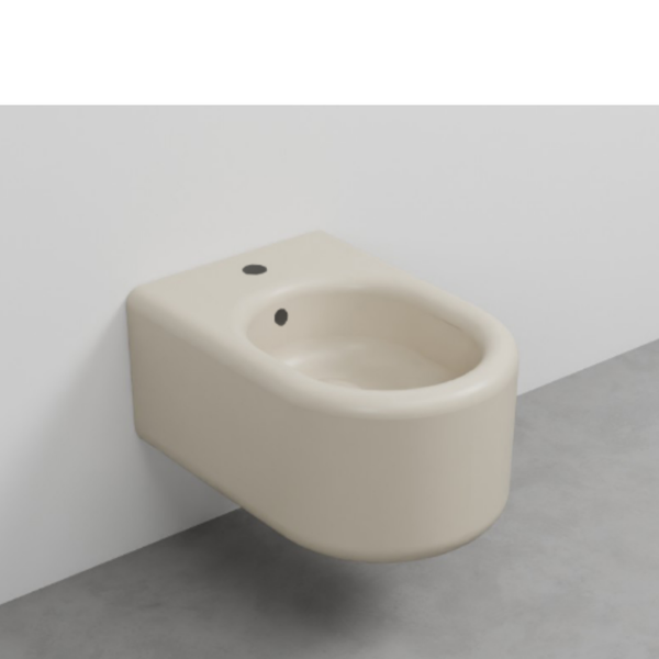 Picture of Itaca bidet, ceramic, wall hung, linen, matte, 37x53 cm