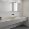 Picture of Theo oval basin, ceramic, countertop, linen, matte, 55x40 cm