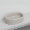 Picture of Itaca oval basin, ceramic, countertop/freestanding, avena, matte, 65x45cm