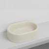 Picture of Itaca oval basin, ceramic, countertop/freestanding, linen, matte, 65x45 cm