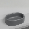 Picture of Itaca oval basin, ceramic, countertop/freestanding, lavagna, matte, 65x45 cm