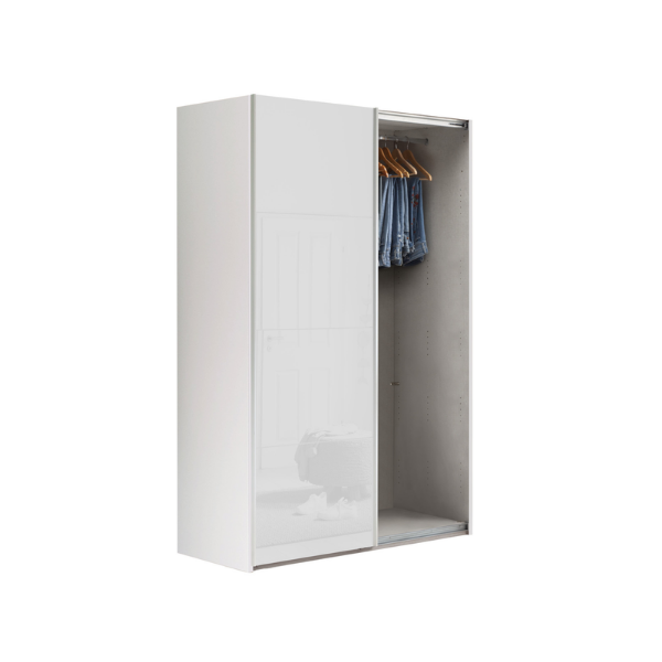 Picture of Wardrobe, systema, with two sliding doors, white, 150x200x67cm