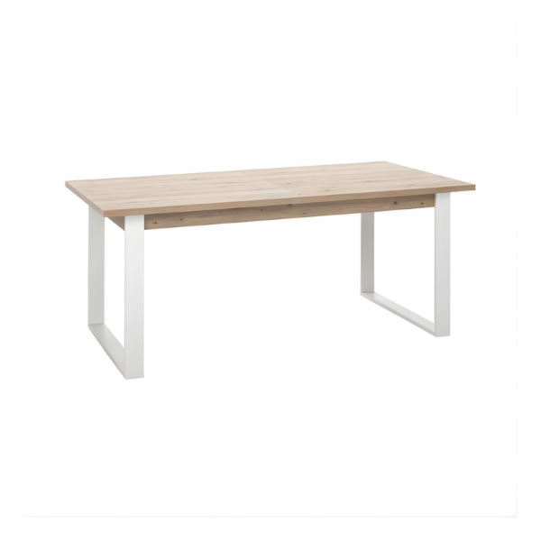 Picture of Dining table, mundi, extendable, rovere/ white, 180/240x40x76cm