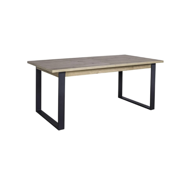 Picture of Dining table, vitruvia, oak, rovere/black, 180x91x76.5cm