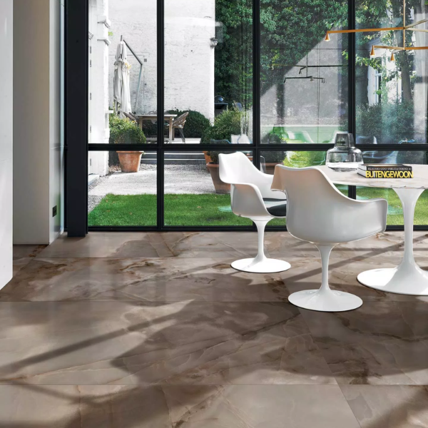 Picture of Floor tile cava lux, marble effect, glossy, 6mm 120x280