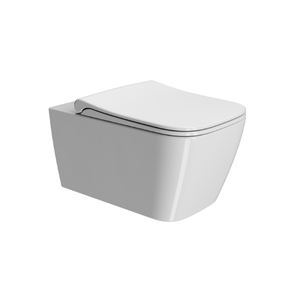 Picture of Nubes wc, ceramic, wall hung, white, glossy, 55x35 cm