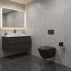 Picture of Pura wc, ceramic, wall hung, anthracite, matte, 55x36 cm