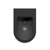 Picture of Pura bidet, ceramic, wall hung, anthracite, matte, 55x36 cm