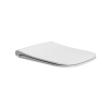 Picture of Nubes seat cover, soft close, white, glossy, 45x35cm