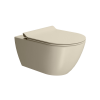 Picture of Pura wc, ceramic, wall hung, light beige, matte, 55x36 cm