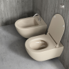 Picture of Pura wc, ceramic, wall hung, light beige, matte, 55x36 cm