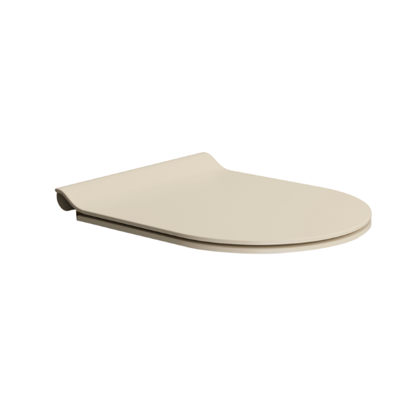 Picture of Pura seat cover, soft close, light beige, matte, 45.5x36.5 cm