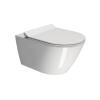 Picture of Kube x wc, ceramic, wall hung, white, glossy, 55x36 cm