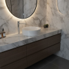 Picture of Kube x round basin, ceramic, countertop, white, glossy, 45 cm