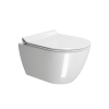 Picture of Pura wc, ceramic, wall hung, white, glossy, 50x36 cm