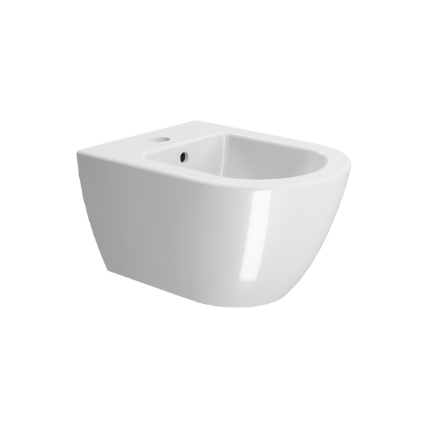 Picture of Pura bidet, ceramic, wall hung, white, glossy, 50x36 cm