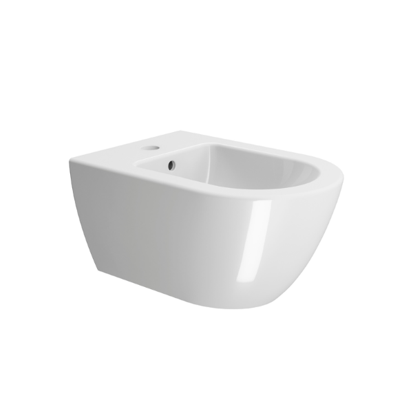 Picture of Pura bidet, ceramic, wall hung, white, glossy, 55x36 cm