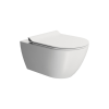 Picture of Pura wc, ceramic, wall hung, white, matte, 55x36 cm