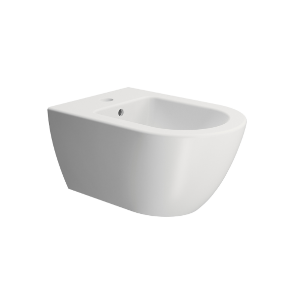 Picture of Pura bidet, ceramic, wall hung, white, matte, 55x36 cm